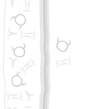 Zodiac Signs ile Dikişsiz soyut desen, vektör illüstrasyon