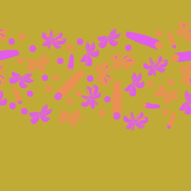 Tarçın ve anason ile soyut dikişsiz desen 