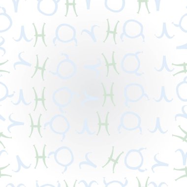 Soyut basit kaligrafi dikişsiz desen