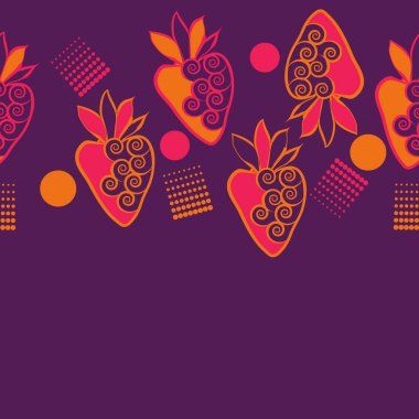 parlak soyut sanatsal çilek, vektör sanat illüstrasyon