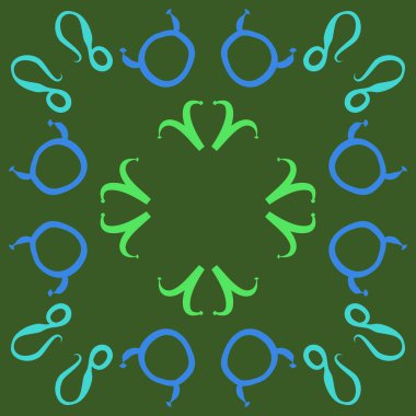 Soyut basit zodyak süsleme Dikişsiz desen