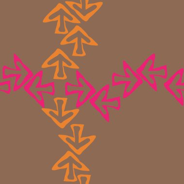 Ok işaretleri ile soyut desen, vektör illüstrasyon