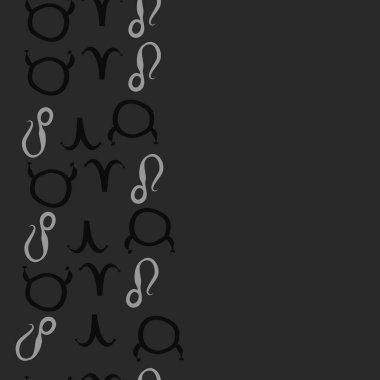 Soyut basit zodyak süsleme Dikişsiz desen