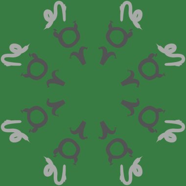Zodiac Signs ile Dikişsiz soyut desen, vektör illüstrasyon