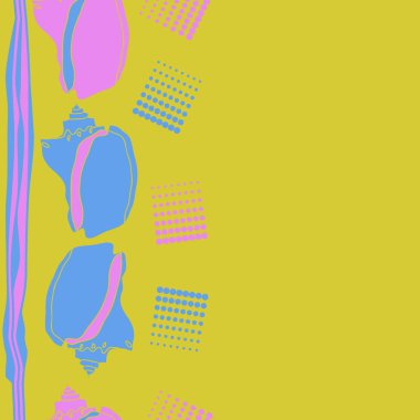 arka planda deniz kabukları kümesi