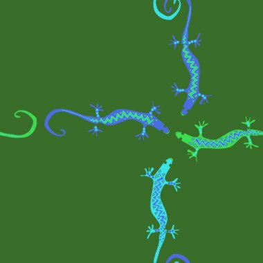 sorunsuz çapraz kertenkele desen, sadece vektör illüstrasyon