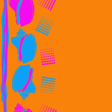 arka planda deniz kabukları kümesi