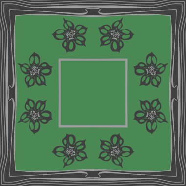 Renkli çiçekler ile Dikişsiz soyut desen