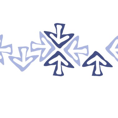 sorunsuz çapraz oklar desen, sadece vektör illüstrasyon