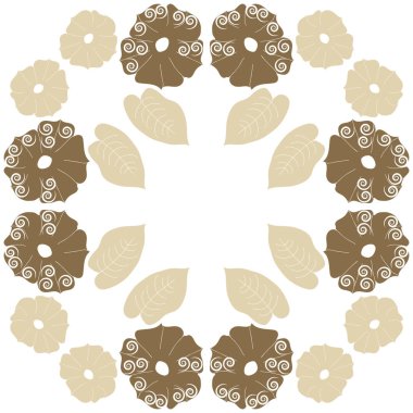 Soyut basit yaprakların kusursuz deseni