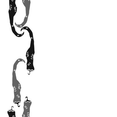 Soyut basit biber dikişsiz desen