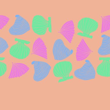 Kusursuz soyut kabuk deseni, vektör arka planı