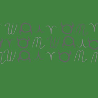 Soyut basit burç süsü ile dikişsiz desen