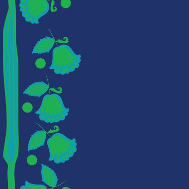 Renkli çiçekler ile Dikişsiz soyut desen