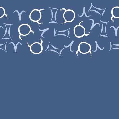 Soyut basit kaligrafi dikişsiz desen
