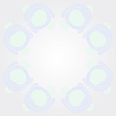 Çiçeklerle kesintisiz soyut desen, vektör arka plan