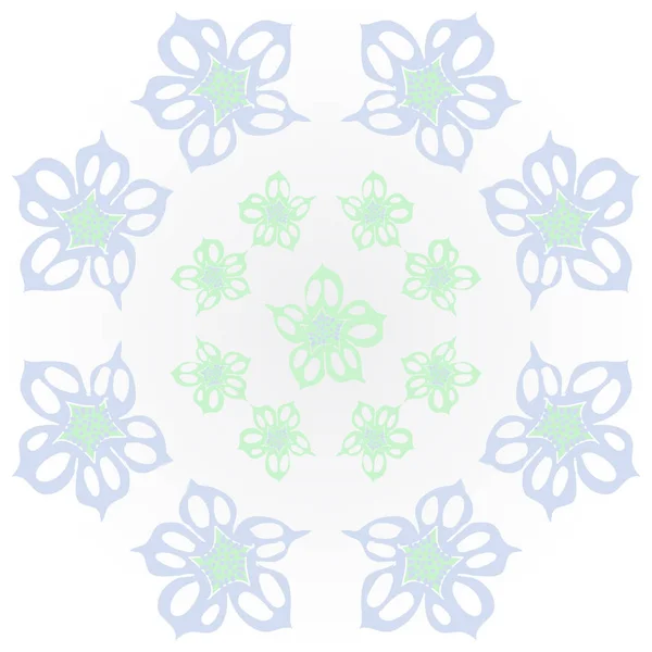 Nahtlose Abstrakte Muster Mit Bunten Blumen — Stockvektor