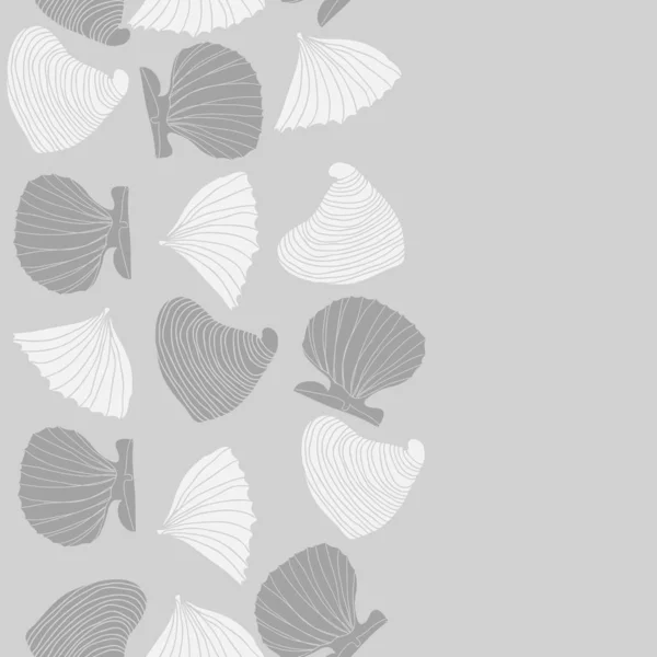 Modèle Coquille Abstrait Sans Couture Fond Vectoriel — Image vectorielle