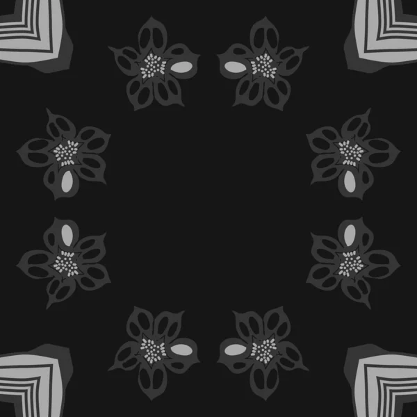 Konstnärliga Sömlösa Mönster Med Blommor Vektorillustration — Stock vektor