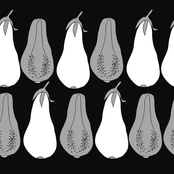 Nahtloses Muster Abstrakter Einfacher Auberginen — Stockvektor