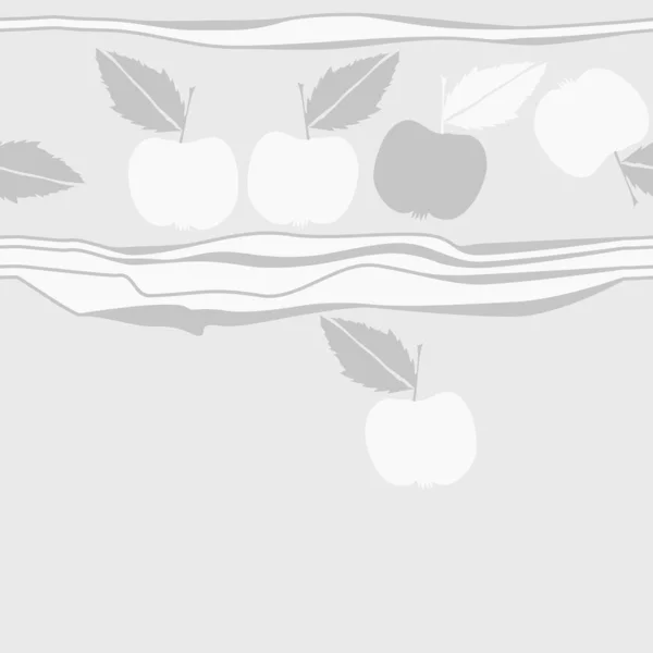 Patrón Abstracto Sin Costuras Con Manzanas — Archivo Imágenes Vectoriales