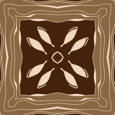 Soyut basit balıklar Dikişsiz desen