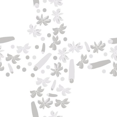 Tarçın ve anason ile soyut dikişsiz desen 