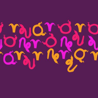 Zodiac Signs ile Dikişsiz soyut desen, vektör illüstrasyon