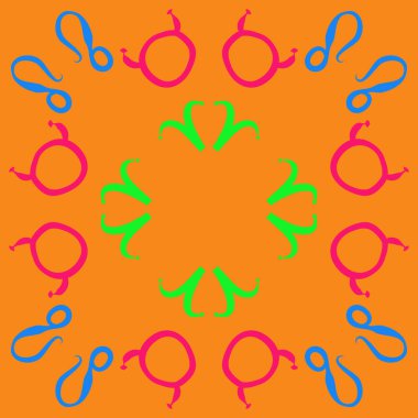 Soyut basit zodyak süsleme Dikişsiz desen