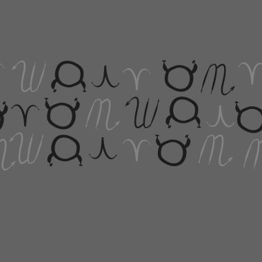 Soyut basit burç süsü ile dikişsiz desen