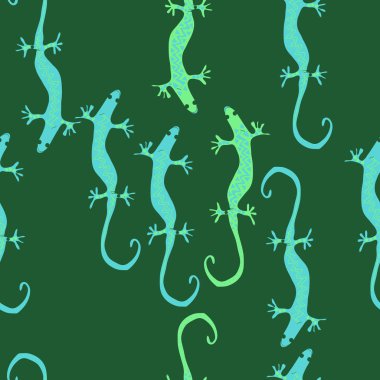 Soyut basit kertenkelelerin kusursuz deseni