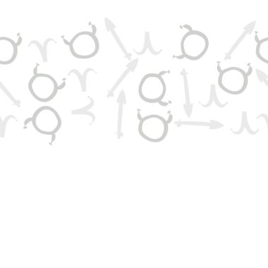 Soyut basit zodyak süsleme Dikişsiz desen