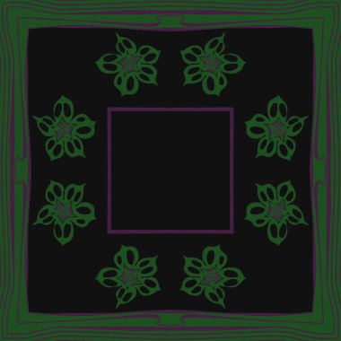 Renkli çiçekler ile Dikişsiz soyut desen