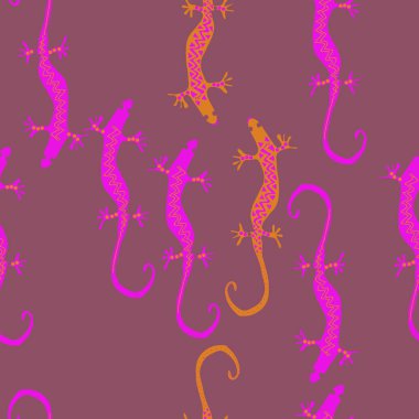 Soyut basit kertenkelelerin kusursuz deseni