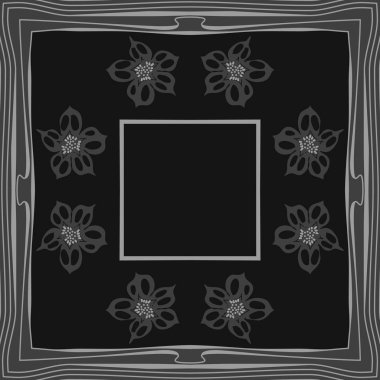 Renkli çiçekler ile Dikişsiz soyut desen