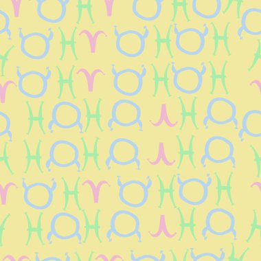 Zodiac Signs Dikişsiz desen. Vektör Illustration