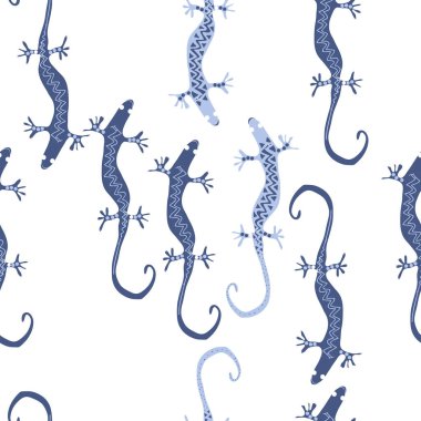 Soyut basit kertenkelelerin kusursuz deseni