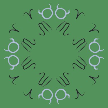 Soyut basit burç süsü ile dikişsiz desen