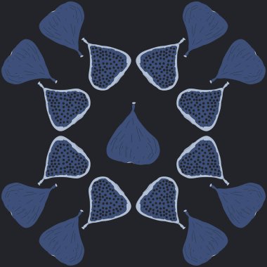 Soyut basit incirin dikişsiz deseni