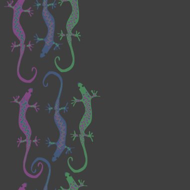 sorunsuz dikey kertenkele desen, sadece vektör illüstrasyon