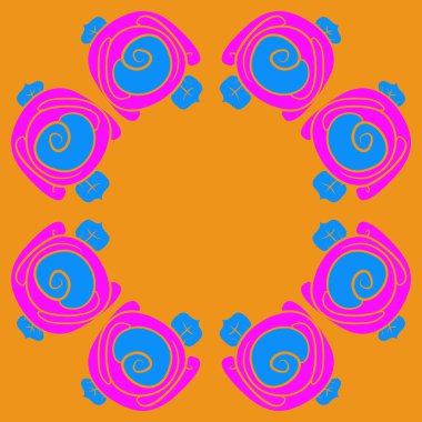 Çiçeklerle kesintisiz soyut desen, vektör arka plan