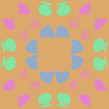 deniz kabukları vektör illüstrasyon kümesi 