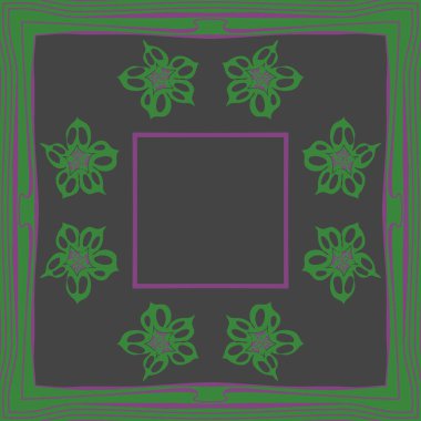 Renkli çiçekler ile Dikişsiz soyut desen