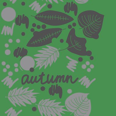 arka planda kelime sonbahar ile renkli sonbahar yaprakları