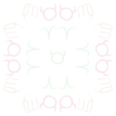 Zodiac Signs ile Dikişsiz soyut desen, vektör illüstrasyon