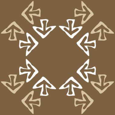 Ok işaretleri ile soyut desen, vektör illüstrasyon