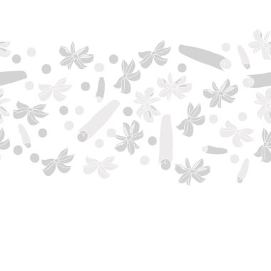 Tarçın ve anason ile soyut dikişsiz desen 