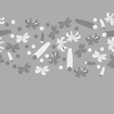 Tarçın ve anason ile soyut dikişsiz desen 