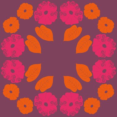 Soyut basit yaprakların kusursuz deseni