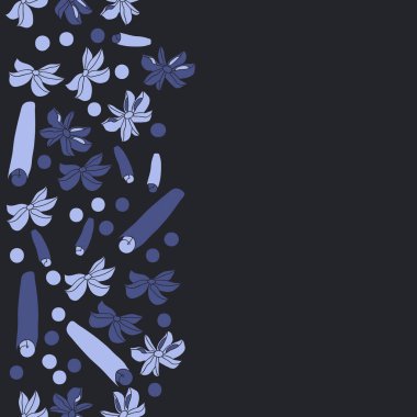 Tarçın ve anason ile soyut dikişsiz desen 